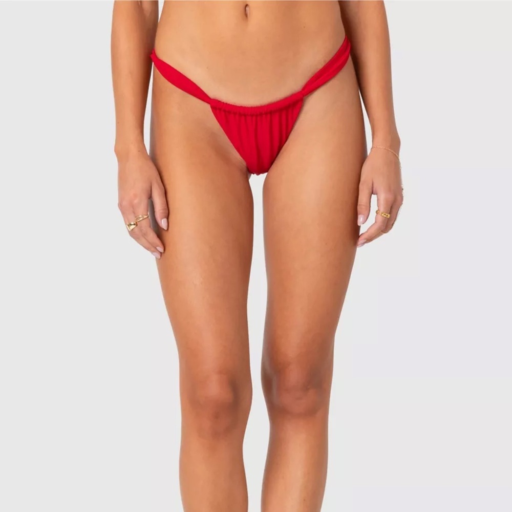 Out From Under •  Chloe Tunneled Ruched Bikini Bottom